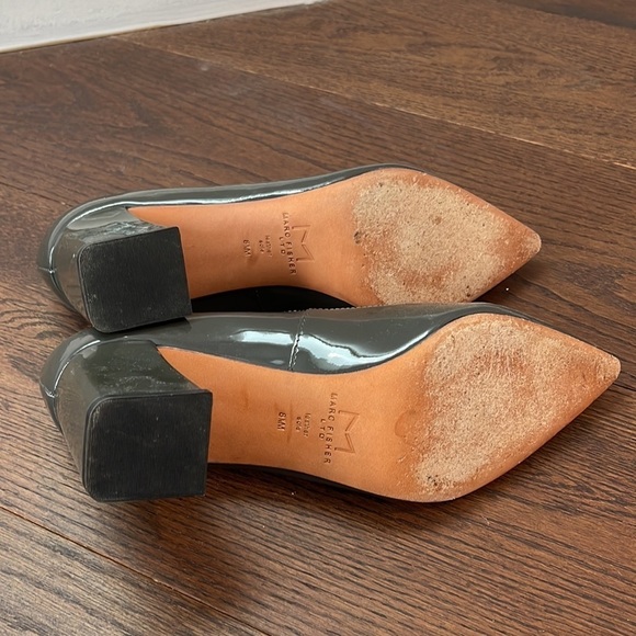 MARC Fisher Grey Patent Leather Pumps Size 8.5 - Picture 5 of 7